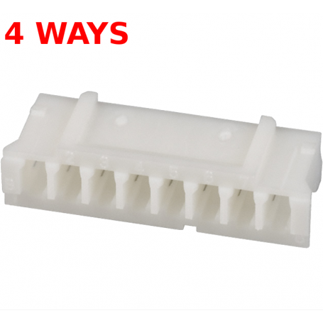 JST-PH Female Connector Housing, 2mm Pitch, 4 Way, 1 Row