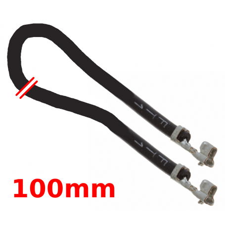 Wire for JST-PH with contacts, 24AWG, 100mm