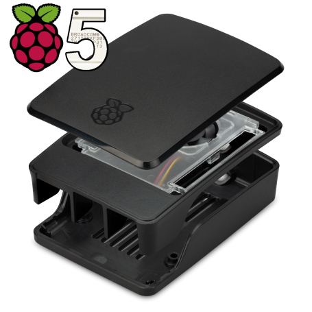 Official case for Raspberry Pi 5 - Black & gray color