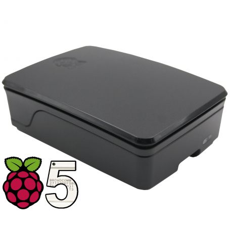 Raspberry Pi Case for Pi 5 Black/Grey
