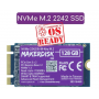 SSD 128Go - M.2 NVMe 2242 B+M - pour Raspberry-Pi