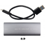 Adaptateur USB 3.1 vers SSD M.2 - Câble USB C - B+M - Double Protocole NVMe/NGFF