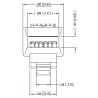 Fiche RJ12 - RJ25 - 6P6C à sertir