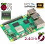 Raspberry Pi 5 4Go Essential Pack (Pi 5 included, WHITE)