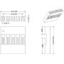 10x Housing for 2x3 grimp connector - 2.54mm