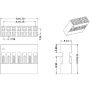 10x Housing for 2x3 grimp connector - 2.54mm