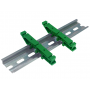 2x Clip de fixation pour rail DIN