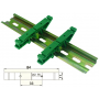 2x Clip de fixation pour rail DIN