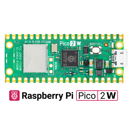 Pico2 Wireless (RP2350)  - 2 cores microcontroler from Raspberry-Pi (ARM Cortex M33, RISC-V) - WiFi 2.4 GHZ - Bluetooth