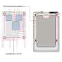 Boitier en aluminium pour Raspberry-Pi 5 - Argent/Silver - Dissipateur passif