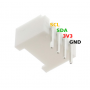 10x Grove/Gravity Horizontal connector – Through Hole