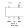 MCP73831T-2A CI/OT - controleur de charge - 1 cellule Lithium - SOT23-5L