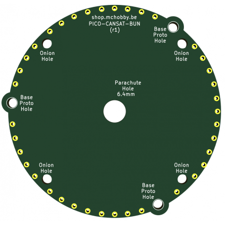 Carte d'attache parachute pour Cansat Pico V2