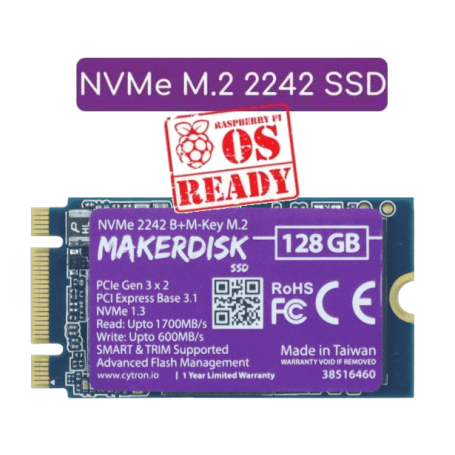 M.2 NVMe 2242 B+M - pour Raspberry-Pi