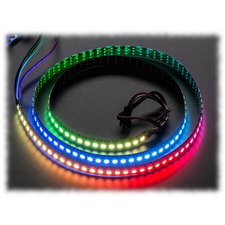 Bande LED RVB WS2812B 3,3 pieds 144 pixels/m flexible noir PCB bande de couleur de rêve IP65 étanche pour projet de bricolage 5 V 