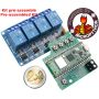 Module 4 Relais WiFi  - MicroPython, OpenSource, Personnalisable