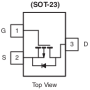 10x Si2301Cds – Transistor MosFet canal P, 20V 3.1A – SOT-23