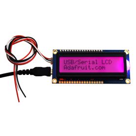 LCD 16x2 - RGB Positif - USB + Série