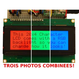 LCD 20x4 + EXTRA. RGB, Positive
