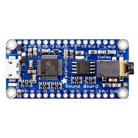 Audio FX Mini Sound Board – WAV/OGG-trigger Met 16 MB Flash, 11 Ingangen, Geen Programmering Nodig, Ideaal Voor Geluidseffecten In Projecten