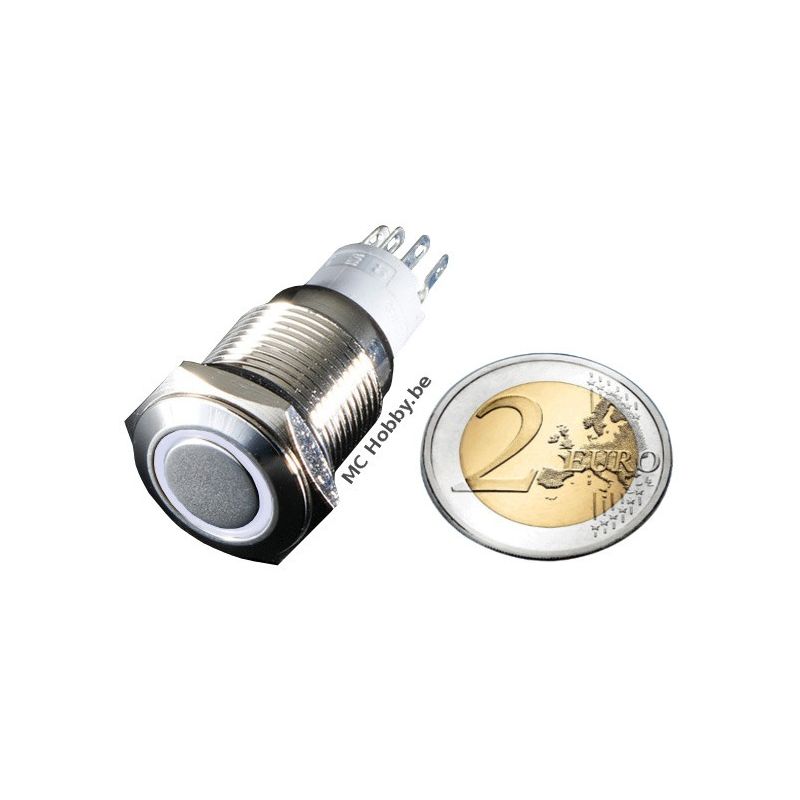 Bouton on/off Led Ring White LED