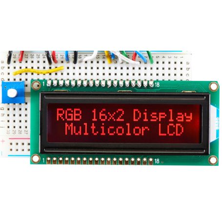 [T] - LCD 16x2 RGB Negatif + EXTRA.