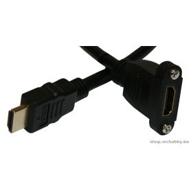 Panel Mount HDMI cable - 40cm