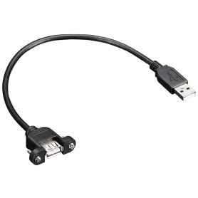 Cable USB A Male/Femelle, montage en panneau