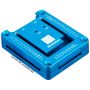 Blue anodized aluminium case for MicroPython PyBoard