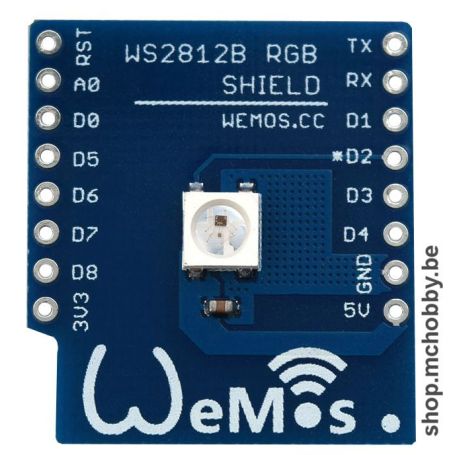 WS2812B RGB shield for Wemos D1