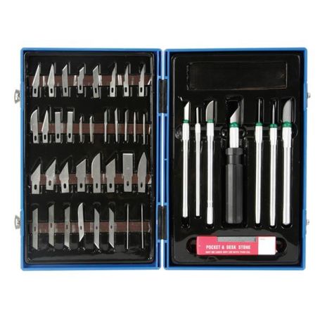 Set of hobby knife + accessories