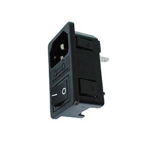 AC Power Plug connector - IT based power cord - Bipolar switch