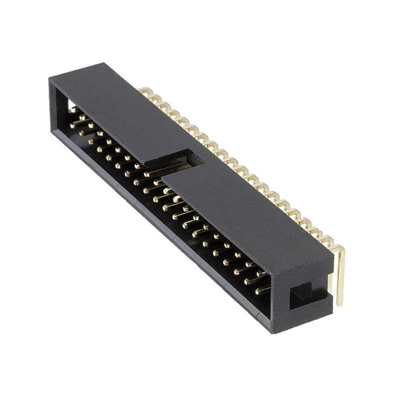 IDC Male 2x20 connector, 90°,2.54mm