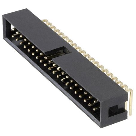 IDC Male 2x20 connector, 90°,2.54mm