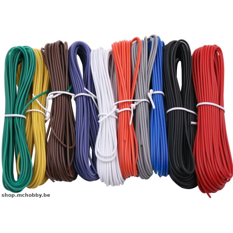 Wire kit, multi-core 24AWG, 10 colors, 60m