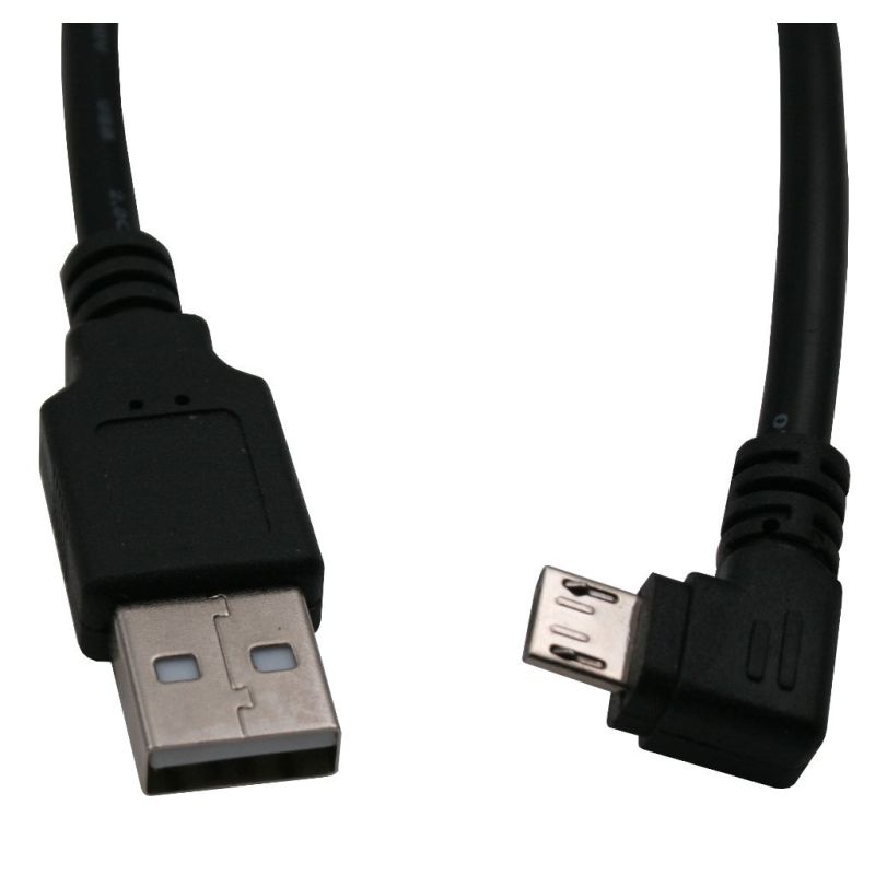 microUSB cable with 90° right plug