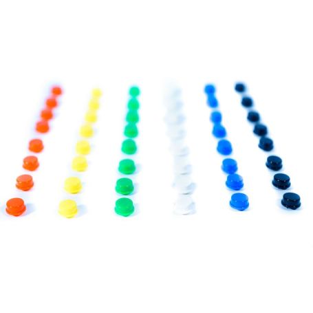 Pack de capuchons couleurs pour boutons