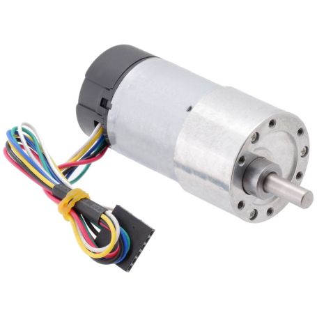 12V 50:1 motor - 6mm D shaft - 37D - metal gearbox - 64 CPR encoder