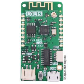 LOLIN Wemos D1 mini PRO - ESP-8266EX + 16MB flash