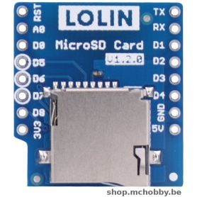 MicroSD shield for LOLIN Wemos D1