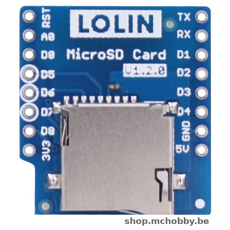 MicroSD shield for Wemos D1