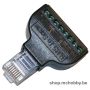 Male RJ45 adapter to 8x screw terminals
