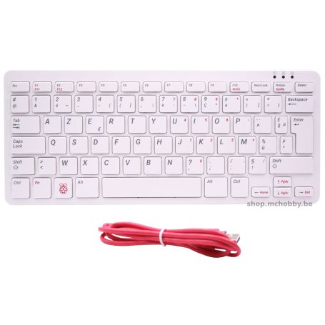 Official Raspberry-Pi Keyboard - Azerty + USB HUB