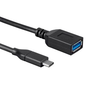 USB C to USB Type A Female cable, USB-C-OTG, 15cm