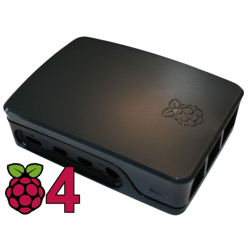 Boîtier officiel Raspberry Pi 4 - Noir