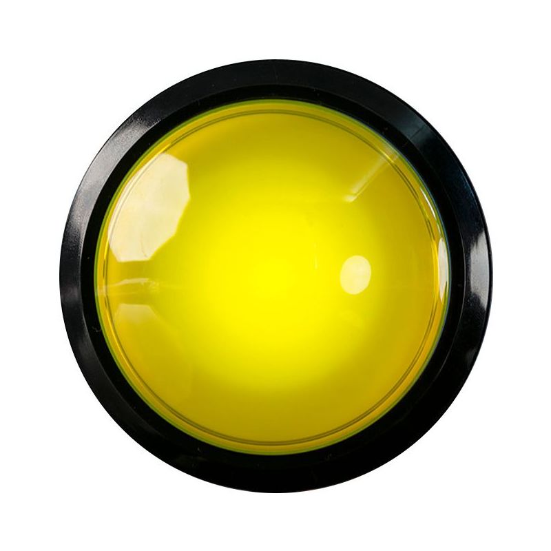 EXTRA Large Arcade Button - Blue YELLOW - 100mm