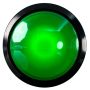 EXTRA Large Arcade Button - Green LED - 100mm