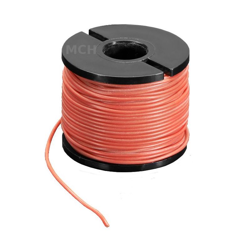 15m multi-core RED wire, 30 AWG, Silicon