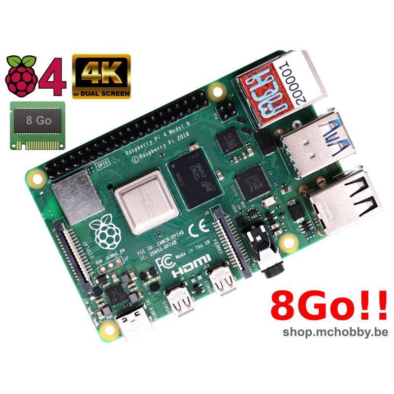 Raspberry Pi 4 - 8 Go of RAM !! IN STOCK !!