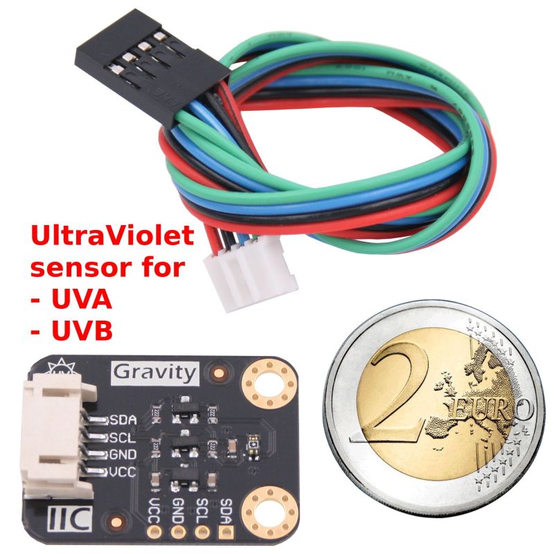 Gravity : VEML6075 UV sensor, I2C